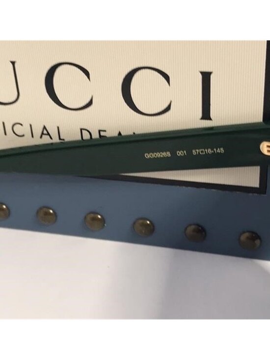 Authentic- New - GUCCI Grey Square Unisex Sunglasses GG0926S 001 57 main image 10